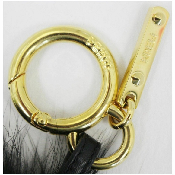 FENDI Monster Bag Bugs Fur Charm Black - Picture 5 of 5